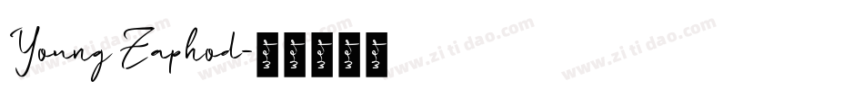 Young Zaphod字体转换